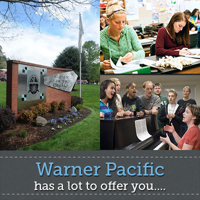 Warner Pacific offers a lot to all our students. Apply today.