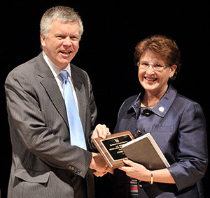 David Alexander with Dr. Andrea Cook