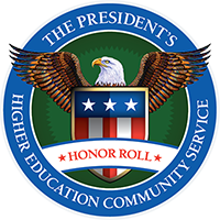 President's Higher Education Community Service Honor Roll logo.