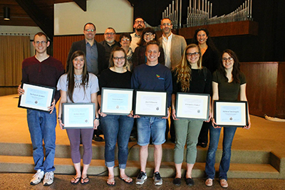 2015 Warner Paciifc Social Science Seniors honored