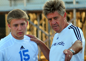 Coach Fagan Warner Pacific retiring soccer coach Bernie Fagan