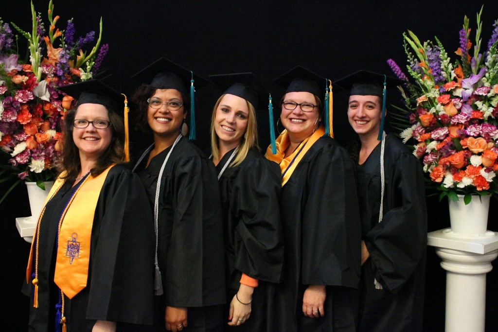 Heald College graduates at reception hosted by Warner Pacific at Mt. Scott Church of God May 2015