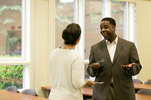 Dr. Nichols with Robin Gordon, Warner Pacific, 2015