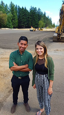 WPC Senior Rick Ruiz and WPC Alum Yesenia Delgado at Snake Court Aug 2015