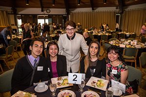 Dr. Cook with Warner Pacific Students at President Auction