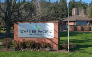 Warner Pacific University Sign On-Campus